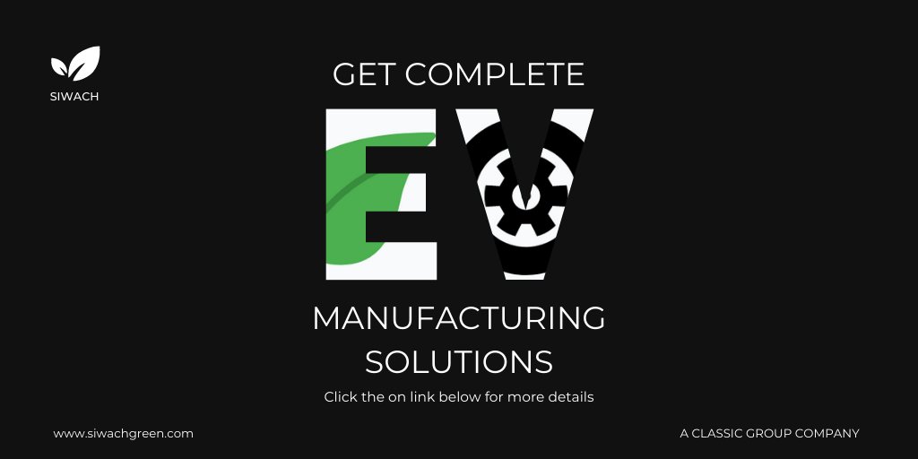siwachgreen's tweet photo. If you dream about making a difference and conserving the nature by entering into the electric vehicle industry, let us help you move forward with providing the best in class electric vehicle manufacturing solutions. 

#SiwachGreen #ClassicGroup #MakeinIndia #EV #EVManufacturing https://t.co/dSbrWGN4kG