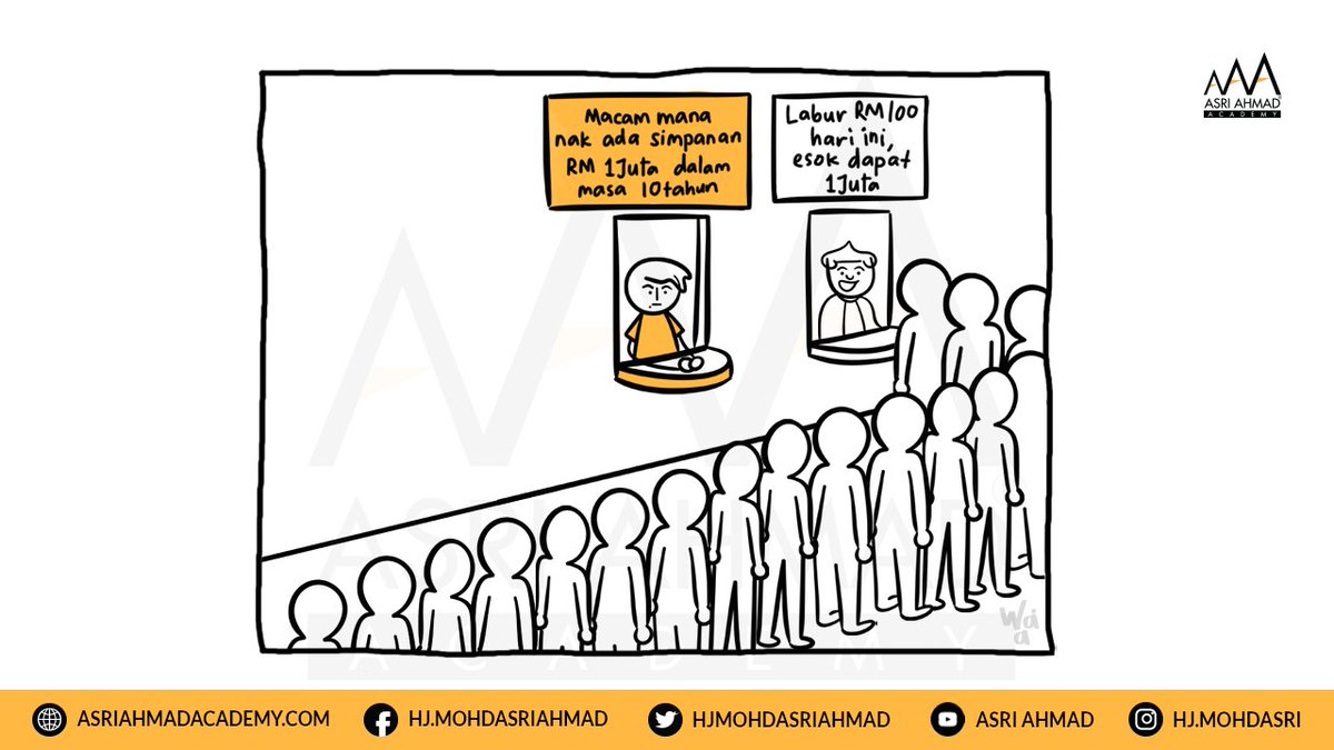 hjmohdasriahmad's tweet photo. Bila dengar cerita pelaburan untuk jangka masa panjang, ramai yg rasa tak menarik.

Tetapi bila cerita bagi duit hari ini, esok lusa atau tulat CONFIRM dapat pulangan, terus percaya. 

Akhirnya duit tu pun gone. Senangnya tipah tertipu.

Ayuh jauhkan diri dari skim cepat kaya! https://t.co/CVpI2Nlf92