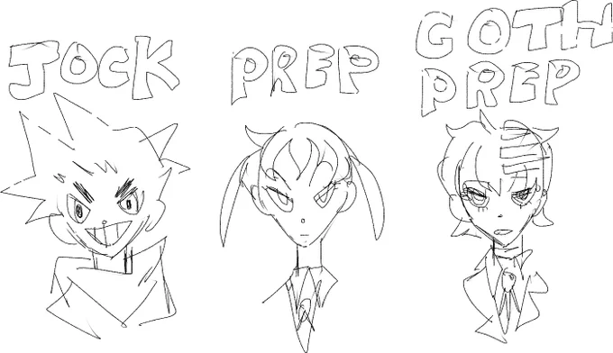 the sketch i quickly scribbled mid working on a commission because i thought i was sooo funny I COULDNT EVEN REMEMBER KIDS HAIRCUT 
