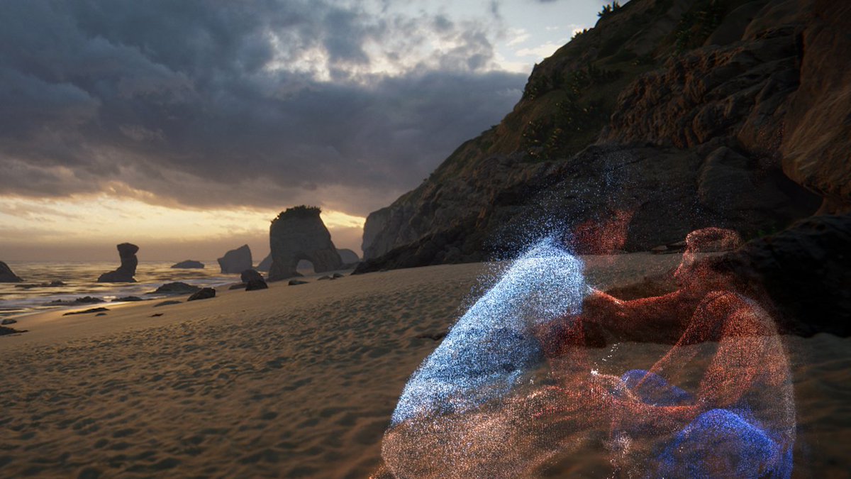 iBrews's tweet photo. 5/ #QUEERSKINS: ARK is powerful, gorgeous, heart-rending work. I've been following its development for a while now but even my wildest imagination didn't prepare me for the result. This is volumetric capture presented in a diegetic, medium-is-the-message, perfectly tailored form. https://t.co/gx13dtd8Gc