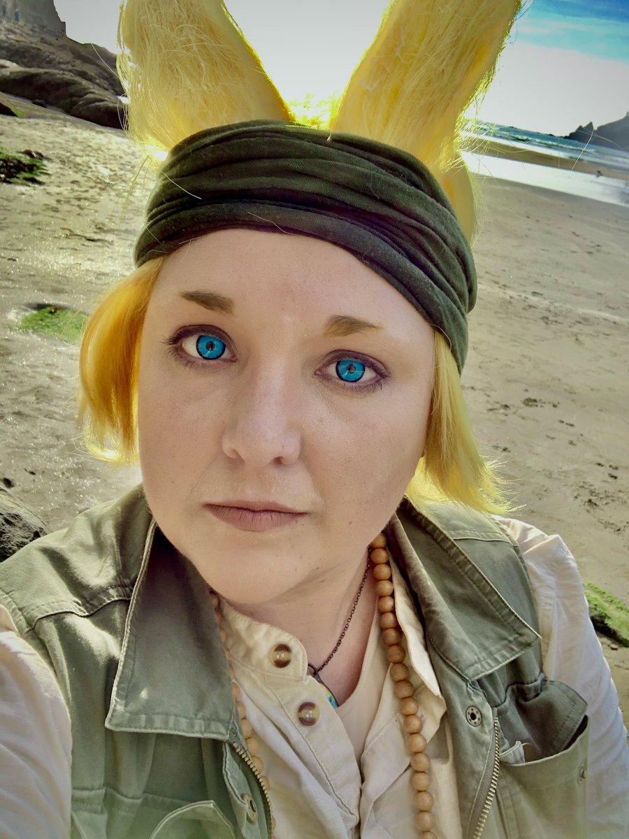 AlleyTheWoof's tweet photo. My housemates are great &amp; let me drag them to the beach/on adventures so I can play in cosplay AND take pics of them in fursuit
💚
I have the best friends https://t.co/Bj60swOPJn