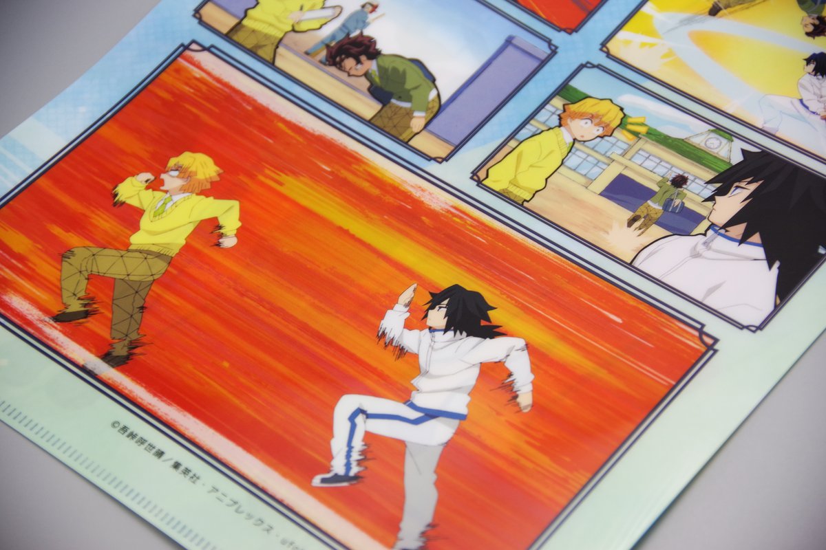 鬼滅の宴発売記念 キメツ学園カフェ A4クリアファイル カナエ、カナヲ