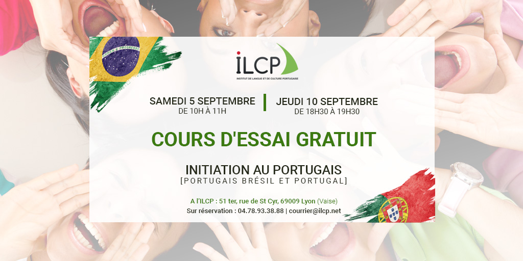 CILCP_Lyon's tweet image. C'est la #rentrée ! 
Deux cours d'initiation au #Portugais (Portugal et Brésil) en septembre avec @ILCP_Lyon. Gratuits et sur réservation : 04 78 93 38 88 | courrier@ilcp.net