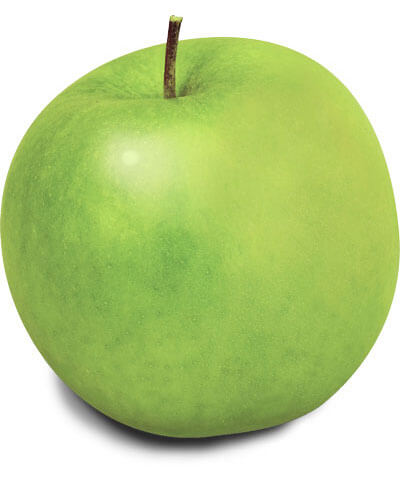 4. Granny SmithCrunchy and tart, your favorite "green apples!"Known for its delicious tart flavor and pleasing crunch, the Granny Smith apple’s popularity comes as no surprise. What’s more, it’s a go-to apple variety for snacking and is a favorite of pie bakers.