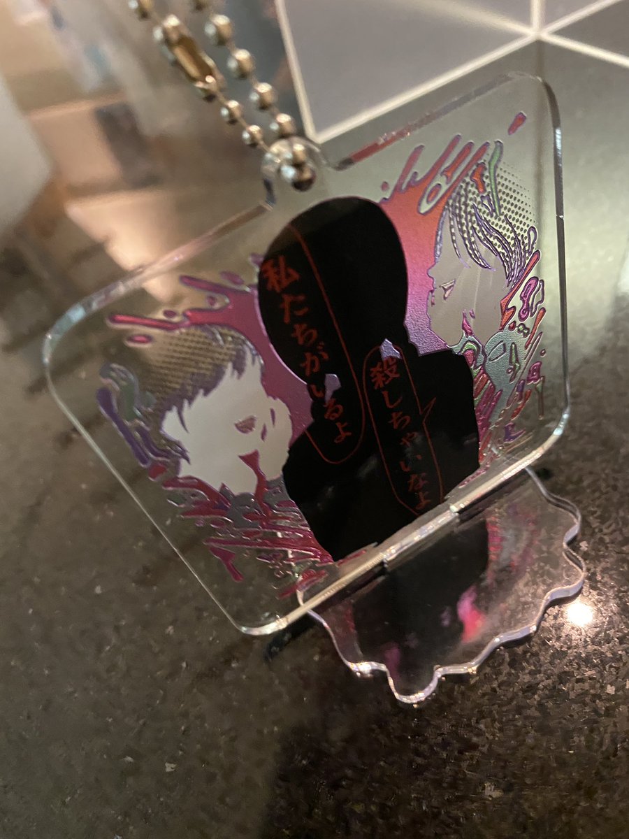 アクリルスタンドもバッチリでした。いじめ展は要予約なので@ijime_tenをチェックして予約の上お越しください〜 