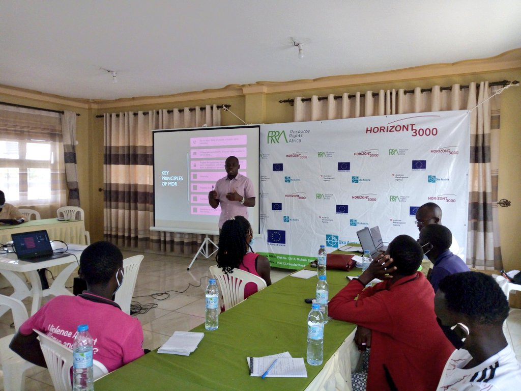 chapterfourug's tweet photo. Chapter Four's @masakeonline is in Karamoja subregion to facilitate capacity building trainings for 60 grassroots #HRDs working in the extractives sector. The workshops are convened by our partner @RRightsAfrica with the support of @H3000EastAfrica &amp; @EUinUG

#DefendingDefenders https://t.co/SZdLVdcFTv