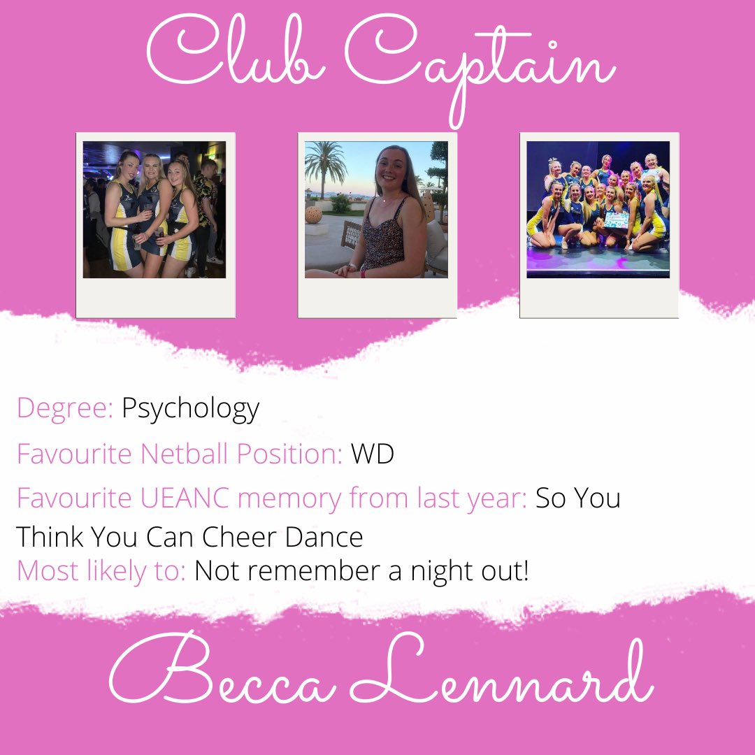 ✨ Committee Announcements 2020/21 ✨ Next up is Becca Lennard who was is going to be our brand new club captain. Becca will be dealing with all things BUCS and Local League related. We know she will be amazing ☺️ <a href="/ueasport/">UEA Sport</a> <a href="/uniofeastanglia/">UEA</a>