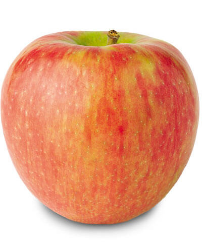 5. HoneycrispCrisp and Distinctly SweetPleasantly crisp, sweet and juicy, this popular apple features a beautiful bright red skin mottled with pale green. Its complex flavor is subtly tart, and is a versatile ingredient for recipes ranging from sweet to savory.