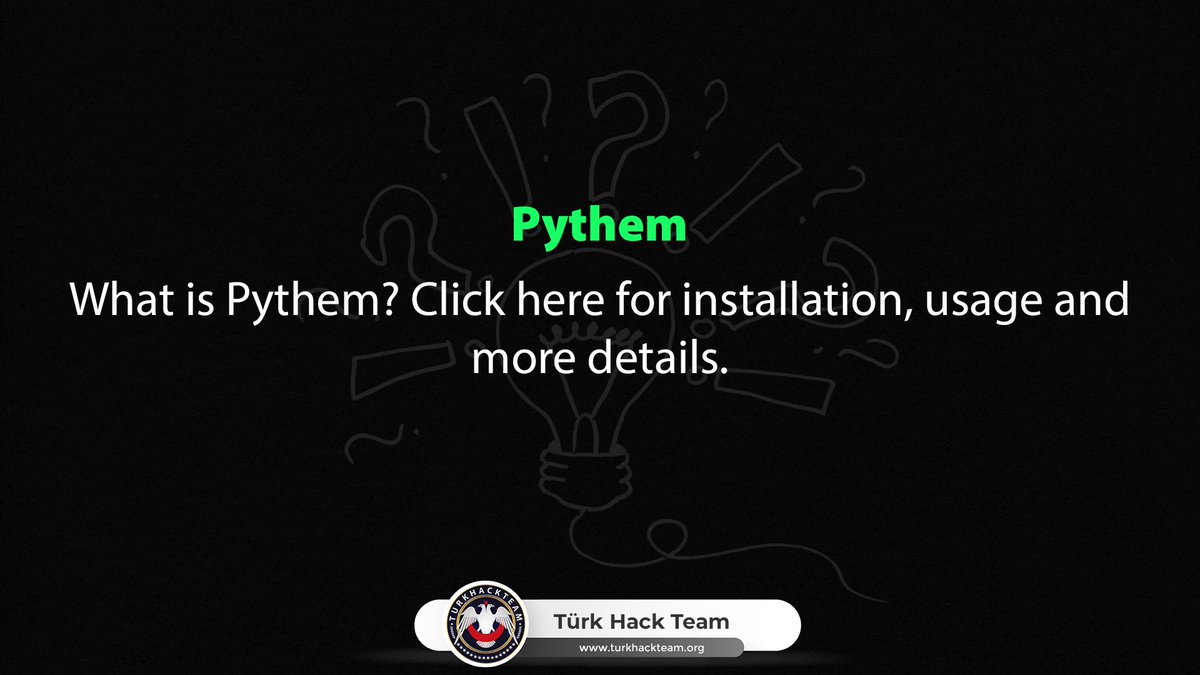 tht_en's tweet photo. Pythem
π https://t.co/OLpQpOHs7n
#cybersecurity #python #pythem #programming #cyber #code #coder #cyberpunk #system #wordpress #security #github https://t.co/PQii6TS5v3