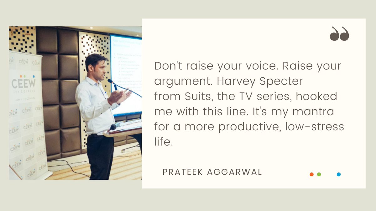 CEEWIndia's tweet photo. @ankur_malyan @guptaniti29 #HumansofCEEW
"Don't raise your voice. Raise your argument," @prateekddun
More humans: https://t.co/LGdaFNyV6m
#CEEWturns10 https://t.co/1VaDLEzGA7