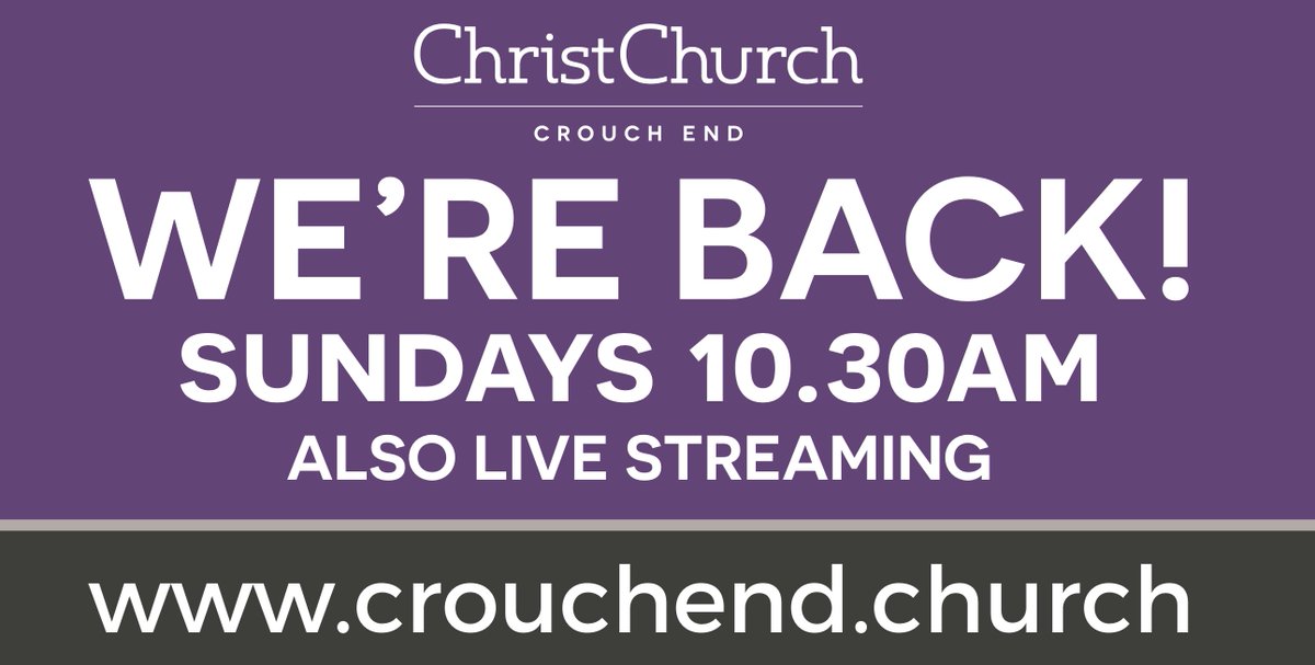 CrouchEndChurch's tweet image. We're back! With all the necessary guidelines in place, we're able to start meeting again. Do join us, Sundays 10.30am (all details --&amp;gt; crouchend.church/covid) - and yes, our livestream will continue too.