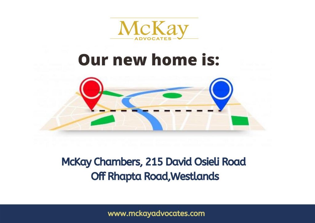 We have moved. Welcome to our new address at Mckay Chambers, 215 David Osieli Road off Rhapta Road, Westlands.