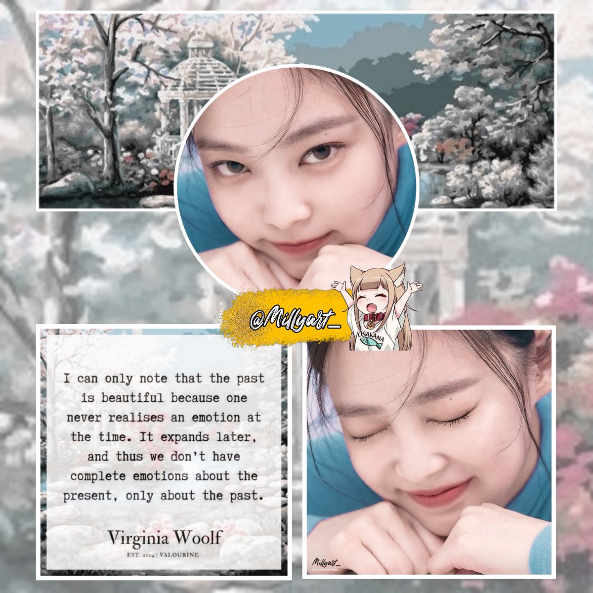 millyart07_'s tweet photo. 📖 : Jennie Blackpink Aesthetic pack.
#JENNIE  #BLACKPINK #Aestheticpack #Layoutpack

✐ . Follow Me first and Like or retweet if you want to save/use.
✐ . Don't corp logo or re-edit Layout. https://t.co/8LZExd9FW0