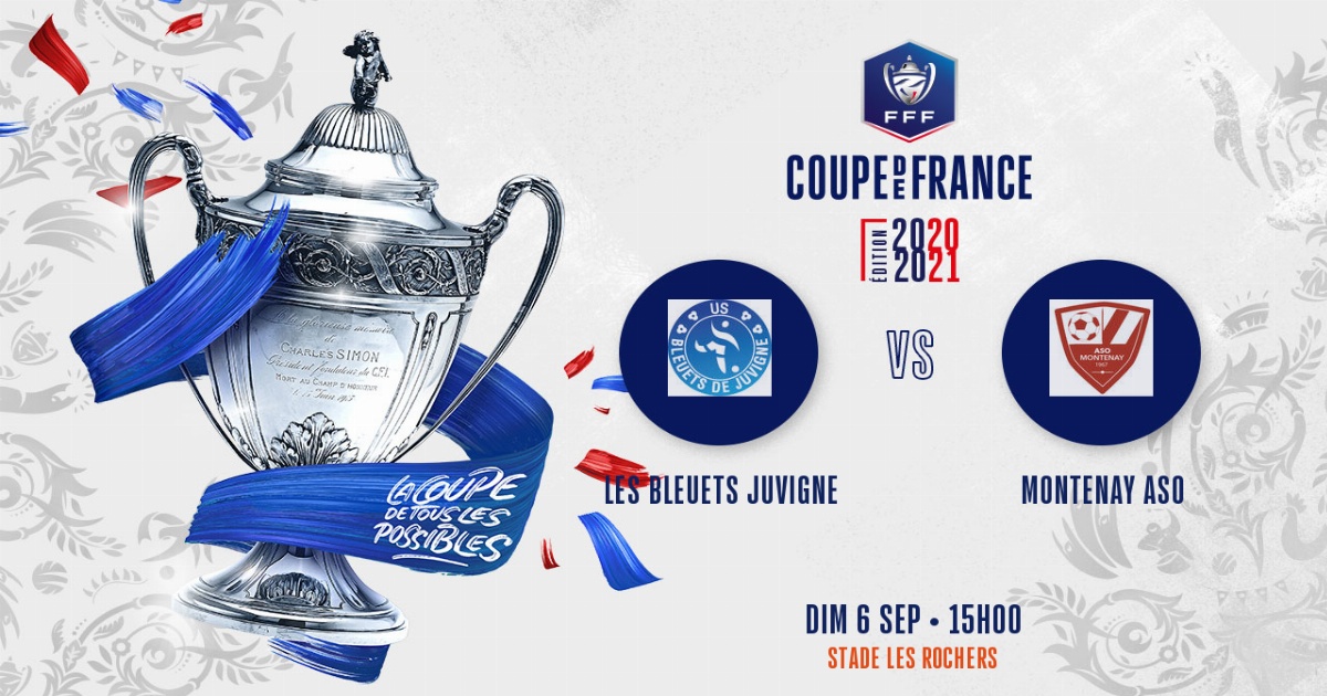 Rendez-vous dimanche à Juvigné (D3) pour le 2ème tour de Coupe de France ! 🔴⚪️

Vous pourrez normalement venir nous supporter à condition d'avoir le masque ! 👍
