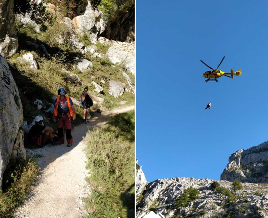 FielatoyNora's tweet photo. Evacuado en #helicóptero un senderista que hacía la ruta del Cares ℹ👉https://t.co/CBPvQqPgNA #Asturias #picosdeeuropa #senderismo #rutadelcares #rescate https://t.co/s39HzmCWJA