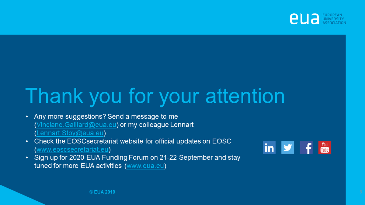 lennrtsty's tweet photo. Big thank you to all speakers and the 200+ participants in the @euatweets webinar on #EOSC and the #EOSCsria! Get in touch with us and @EoscSecretariat for any questions! https://t.co/uPZ9ZRiLKZ