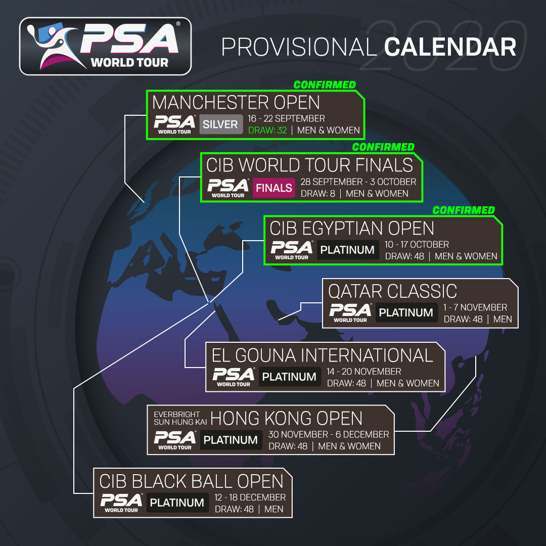🚨 Squash is 𝗕𝗔𝗖𝗞

The PSA can confirm that the Manchester Open, CIB PSA World Tour Finals and CIB Egyptian Open will go ahead as scheduled.

Read more here ⬇️
psaworldtour.com/news/view/7725…

#SquashIsBack