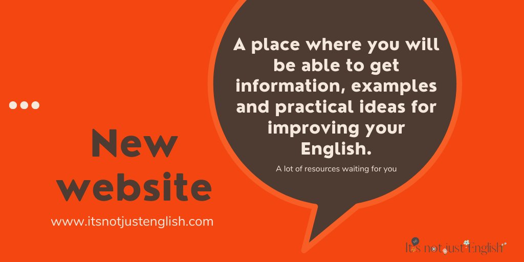 ItsnotjustEngl1's tweet photo. Hi Mates, 
I am proud to announce the launch of my new website, along with a new look.
Link in my biography.
.
.
.
.
.
#itsnotjustenglish 
#englishresources
#learnenglishonline 
#englishmadrid
#rivasvaciamadrid 
#sharemynotes
#newwebsite https://t.co/m3Kr85oTz0