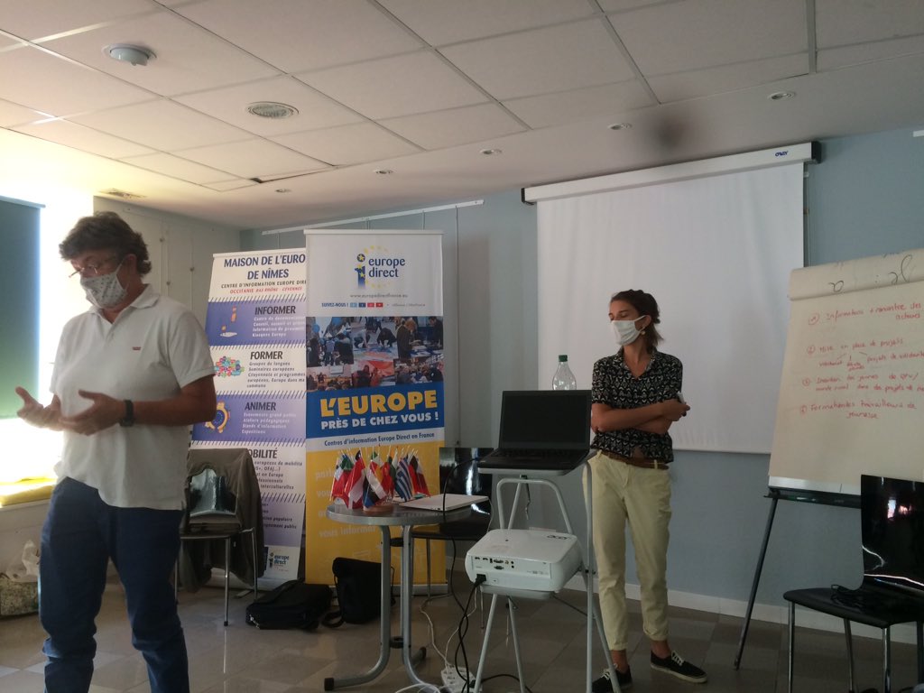 MdEuropeNimes's tweet photo. Faire bénéficier vos jeunes de la mobilité internationale?? Rejoignez le collectif départemental de mobilité internationale dans le @Gard . Première réunion à la @MdEuropeNimes avec #ipeicc @CRIJMontpellier @EurodeskFR @LyceeNimes https://t.co/QCl1ZX4LUl