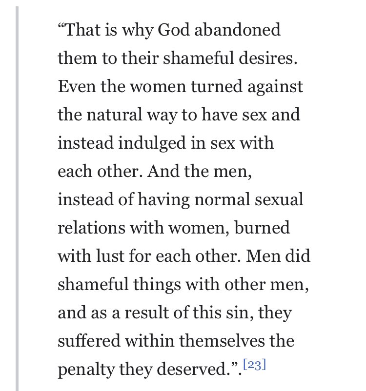 7. Homophobia. Perhaps one day, Christians will say that it was the Bible that ended Homophobia. Till that day, enjoy the Bible’s morality on same-sex issues. Trust that the Bible equates Homosexuality with murder. Impressive morality.
