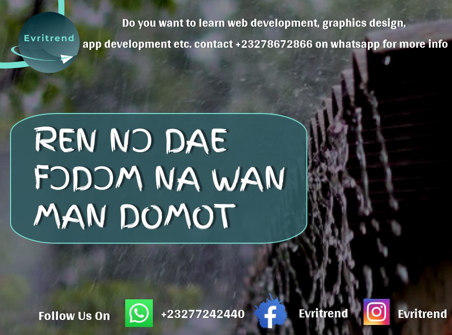 evritrend's tweet photo. Everyone has their own problems and issues, no one is void of it that's why you have to help people not look them down

#Evritrend #KrioProverb🇸🇱🇸🇱 #SierraLeone
#SierraLeonean #entertainment 
#parables #Proverbs #memes #tips #africa #african #BlackLivesMatter #fun #goodvibes https://t.co/fG0Qr1CTc4