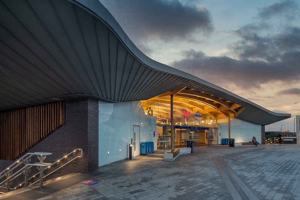 FeredayPollard's tweet photo. Many thanks to @RichardLewisohn for his excellent work photographing our completed @Crossrail station at Abbey Wood https://t.co/udgLJKBFaB
