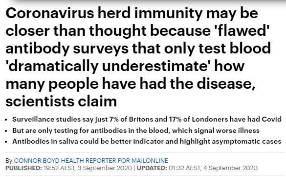 I find this immensely frustratingThere is actually not really any evidence at all that serology surveys are 'flawed' or 'dramatically underestimate' how many people have had COVID-19Sigh