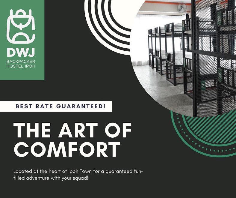 DWJHotel's tweet photo. Hello travel buddies!

Looking for comfortable, clean, affordable and safe accommodation in Ipoh?

Check out our DWJ Backpacker Hostel for only RM35 per pax! How awesome is that? Located at the heart of Ipoh City, definitely worth checking us out! 

#hostelinipoh #backpackersipoh https://t.co/1C31I5BbbS