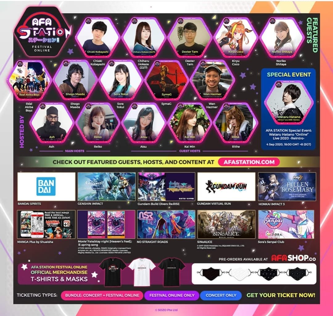 AFA STATION Featured Guest &amp; LINE UP