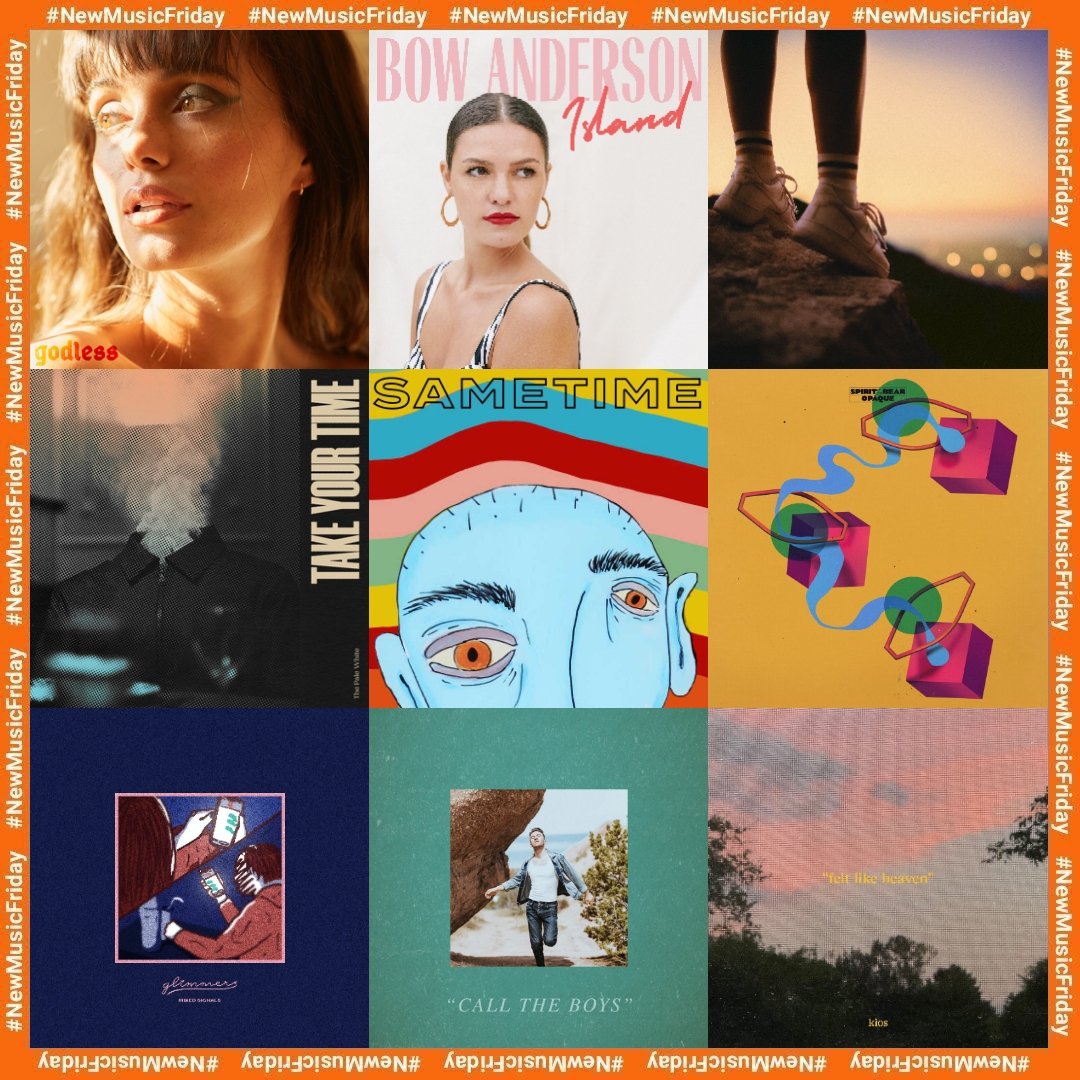 #NewMusicFriday

▪️Rayana Ragan - godless
▪️Bow Anderson - island
▪️Sleeping Lion, <a href="/sophiagripari/">Sophia Gripari</a> - lonely In LA
▪️The Pale White - take your time 
▪️Sametime - get to know ya
▪️<a href="/SOTBMusic/">Spirit of the Bear</a> - opaque
▪️glimmers - mixed signals
▪️NYIKO - call the boys
▪️kios - felt like heaven
