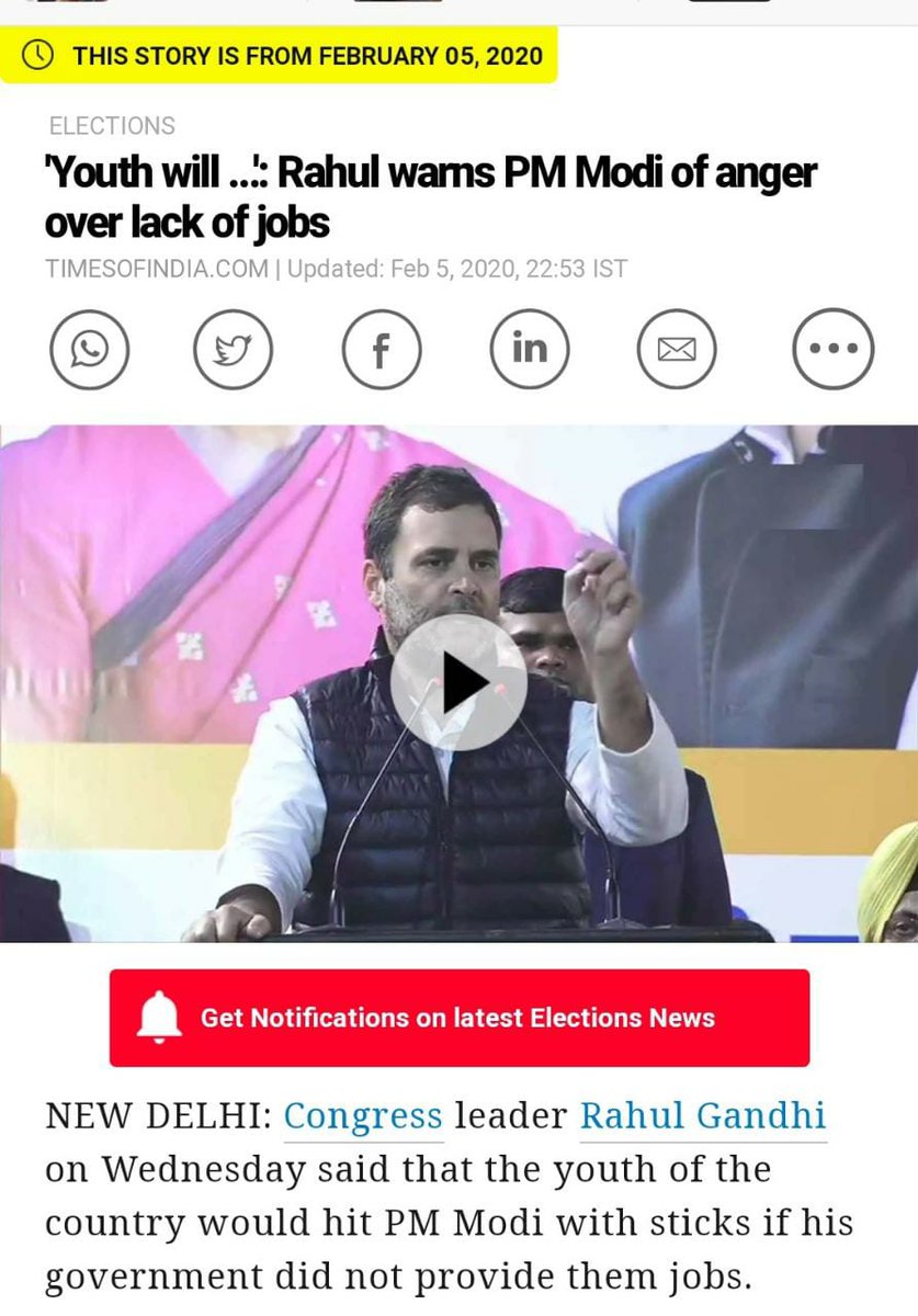 GauravPandhi's tweet photo. Pic 1 — Feb 2020, @RahulGandhi ji warned BJP Govt, said within 6 months youth will be up against PM Modi over lack of jobs

Pic 2 — 6 𝙢𝙤𝙣𝙩𝙝𝙨 𝙡𝙖𝙩𝙚𝙧 ...

It's simple, Youth want jobs &amp; prosperity and the BJP has repeatedly failed to deliver the same! #YuvaDislikeModi https://t.co/eLxVpiAdxl