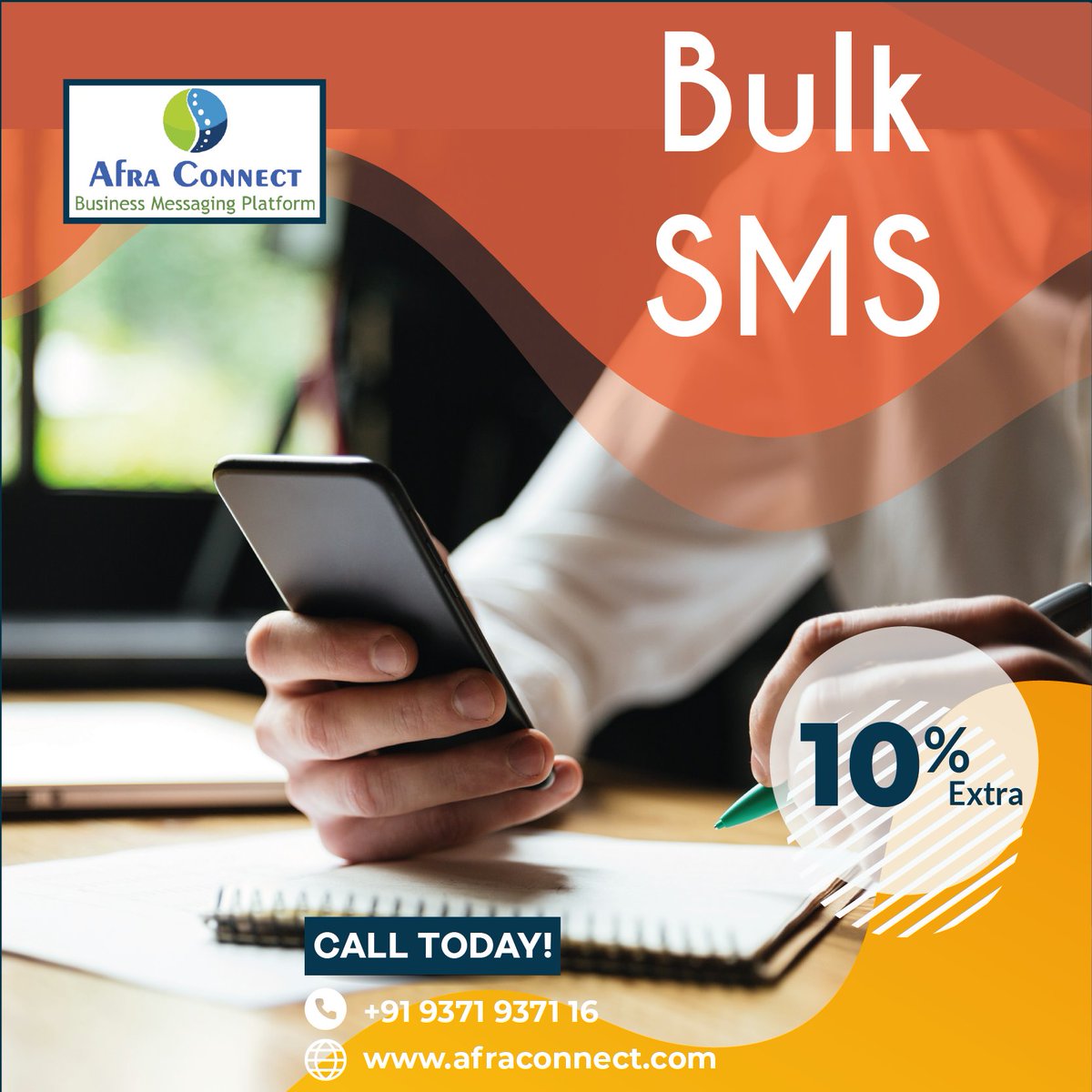 AfraConnect's tweet photo. 10 % EXTRA ON BULK SMS...........!
If you’d like to know more visit
https://t.co/a1V5FgAiyK or https://t.co/fa7OTv7GNx
Contact :+91-9371937116 /+91-8341413093
#Bulksms #Textsms #Bulktext #TextMarketing #marketing
#Digital #DigitalMarketing #Marketing #Text #SMS #web #connect https://t.co/svjQXXd98c