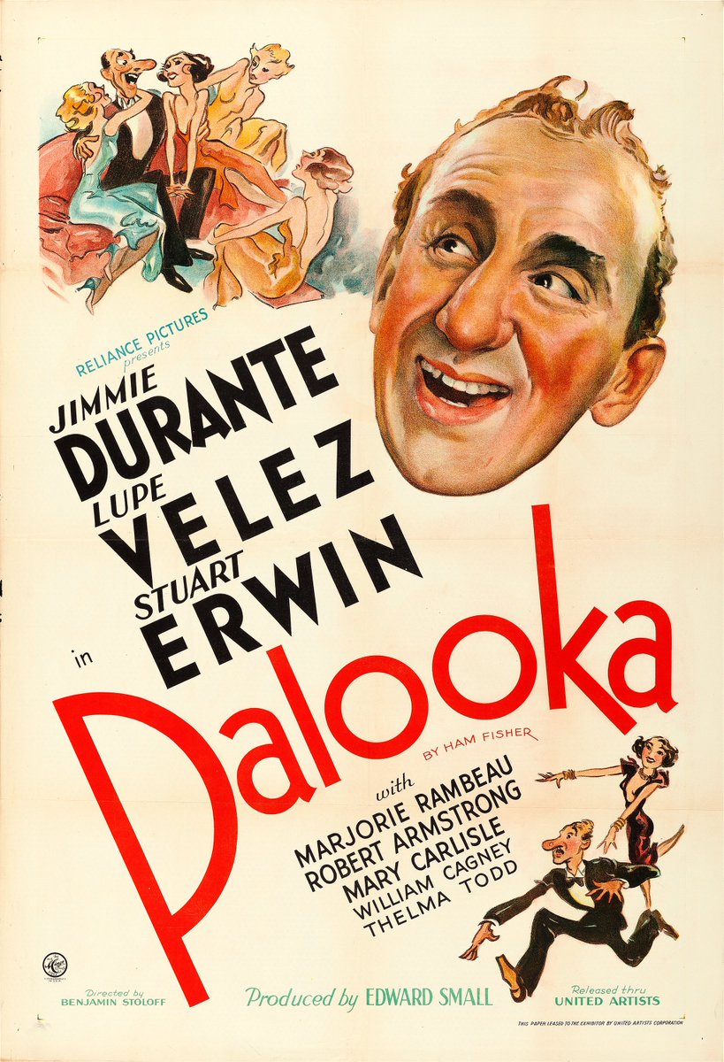 LupeVelez01's tweet photo. #Palooka (#BenjaminStoloff, 1933).

#LupeVélez #JimmyDurante #StuartErwin 

#ClassicHollywood #ClassicMovies #1930s #FilmPosters https://t.co/VmMzXBnSGr