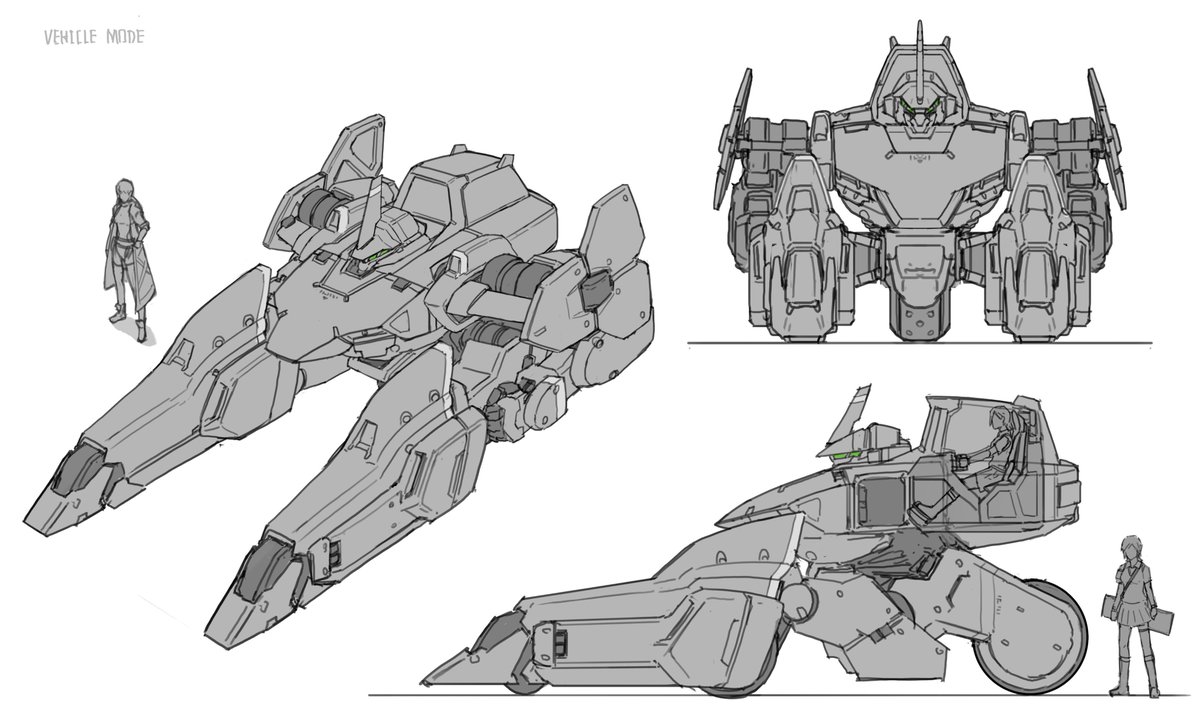 Sketch Unit 02 vehicle mode 
