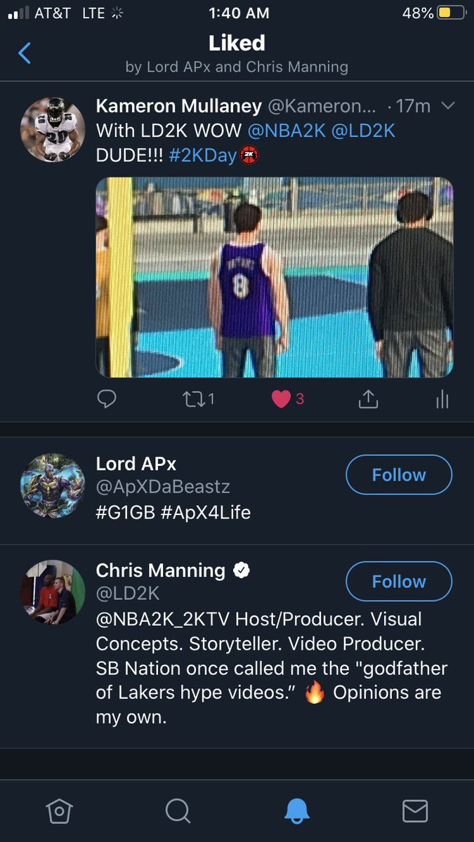 KameronMullaney's tweet photo. Ummmm Holy Crap what just happened, @LD2K just liked my tweet what the heck I’m at a loss for words https://t.co/lEr1nAchzi
