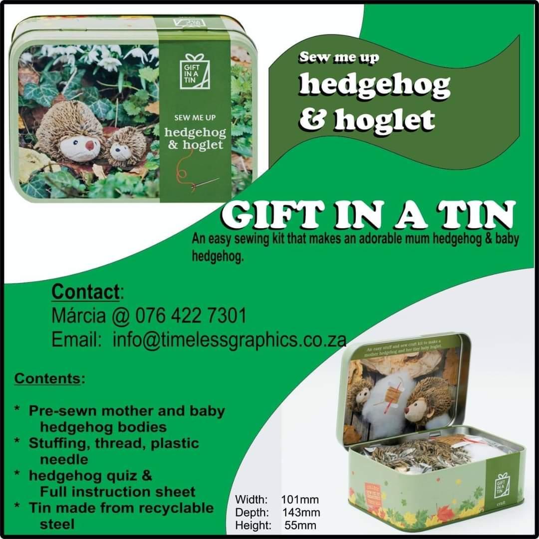 TimelessGraphic's tweet photo. Gift in a tin!“make friends” by adding stuffing &amp; stitching up #presewn mum hedgehog &amp; baby hedgehog 2 #create 2 lovable creatures.They will love hiding in the tin as their own hedgehog home.There's even a hedgehog quiz hiding inside! #giftinatin #gift #sewmeuphedgehogandhoglet https://t.co/yLGxUpPhUL