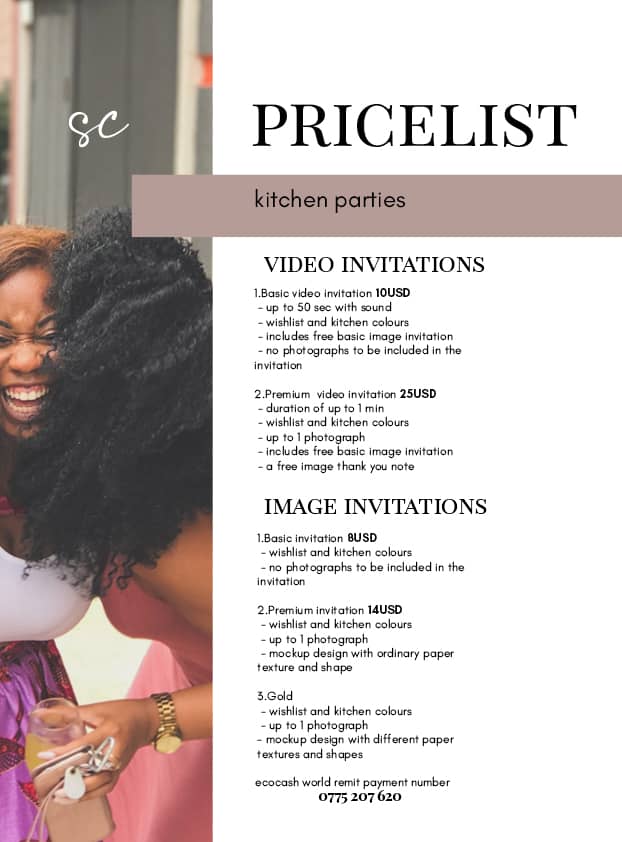 Our prices are no secret and our DMs are always open! Check our price list for digital invitations below.

#thesweetlife #digitalinvitation