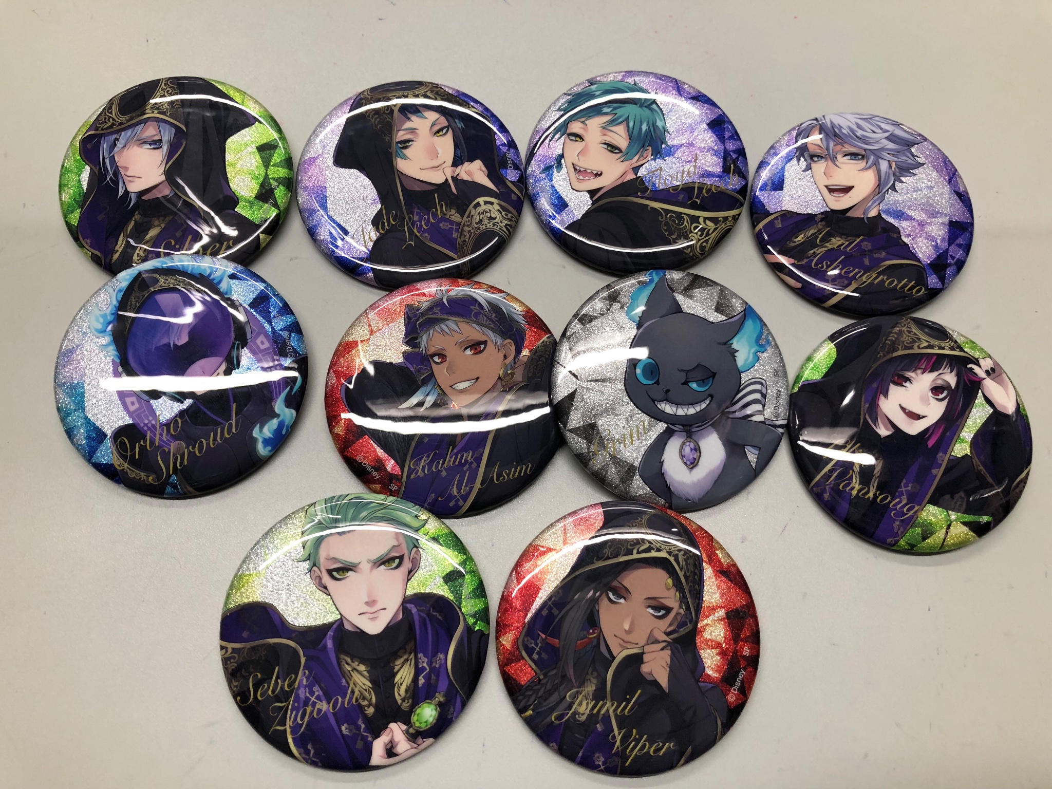 ツイステ 缶バッジ式典服vol.2マレウス まとめ売り 80個 ツイステ