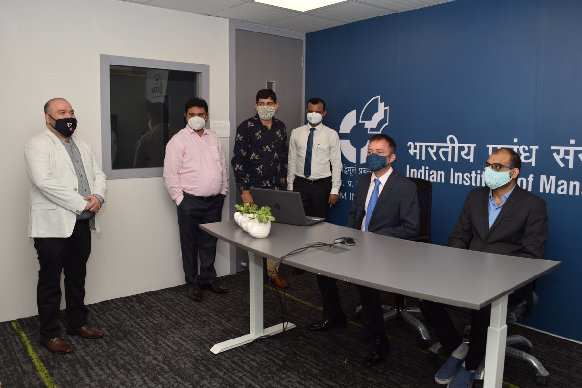 IIM_I's tweet photo. #IIMIOnline: Unlike other #online or #elearning platform, this #VCNow studio is designed on the ‘Philosophy of Not Changing the Paradigm of Teaching for Faculty nor Learning for the Students’. This helps the faculty to teach like they teach in a physical classroom.
#VLPE #IIMI https://t.co/NfRSH7Txb3
