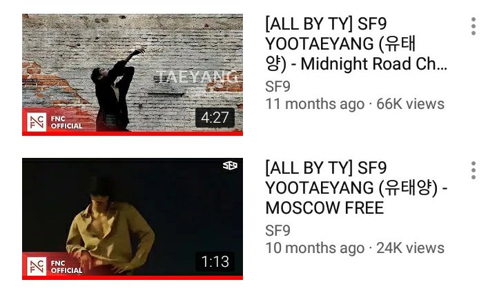 ALL BY TY. he's the one who made the choreography of these songs and he's also the one who did the filming for the videos. the t in yoo taeyang really stands for talent