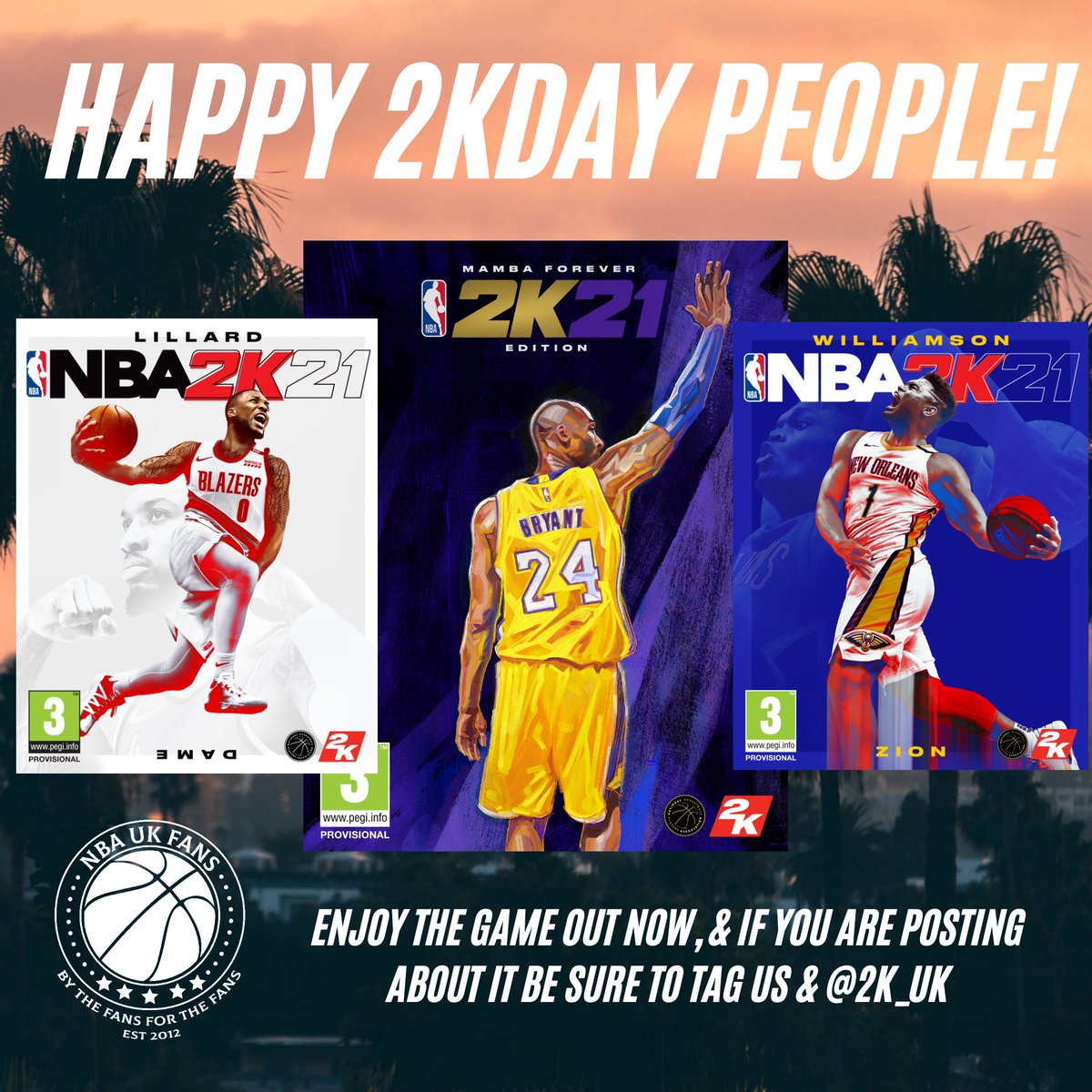 NBA_UKFans's tweet photo. Happy 2K Day 🎉 People. 

NBA2K21 Out Now, Who's Already Been Hitting The Hardwood. 

#NBA2K21 https://t.co/Cg9c89Tlr0