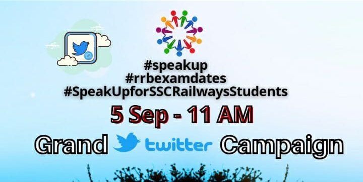 _shubhigupta's tweet photo. Grand campaign announcement
#speakup
#SpeakUpForSSCRailwaysStudents https://t.co/NFAZ9YMnyr