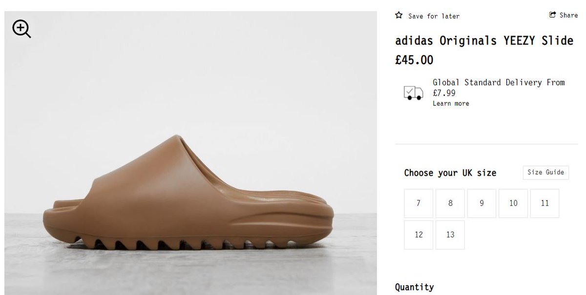 yeezy slide bone size guide