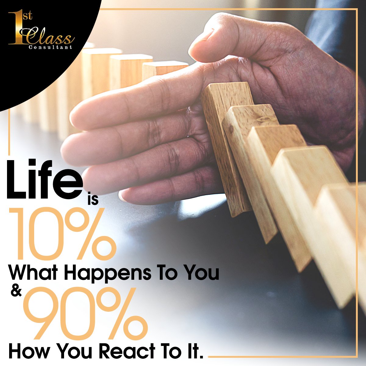 Mechelle1st's tweet photo. """Life is 10% what happens to you and 90% how you react to it.""
Charles R. Swindoll"
#doer #action #response #activemind #smartness #moveon #dothebest #passion #motivation #life #success #happiness #beautifullfuture #goals #firstclassconsultant #businesssolution #risktaker https://t.co/3P12bf6RVP