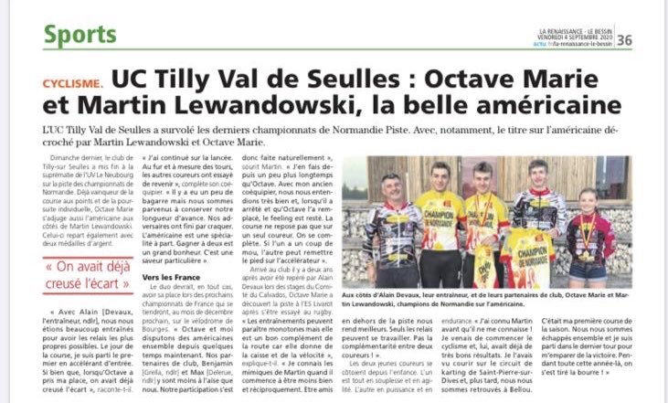 UcTilly14's tweet photo. On parle de nos coureurs.
@Martin_LWI 
@octave_marie 

@AegideDomitys 
@PoleCaen
@Cesucyclisme14 
@CSNHoulgateCaen https://t.co/q33fcVq20T