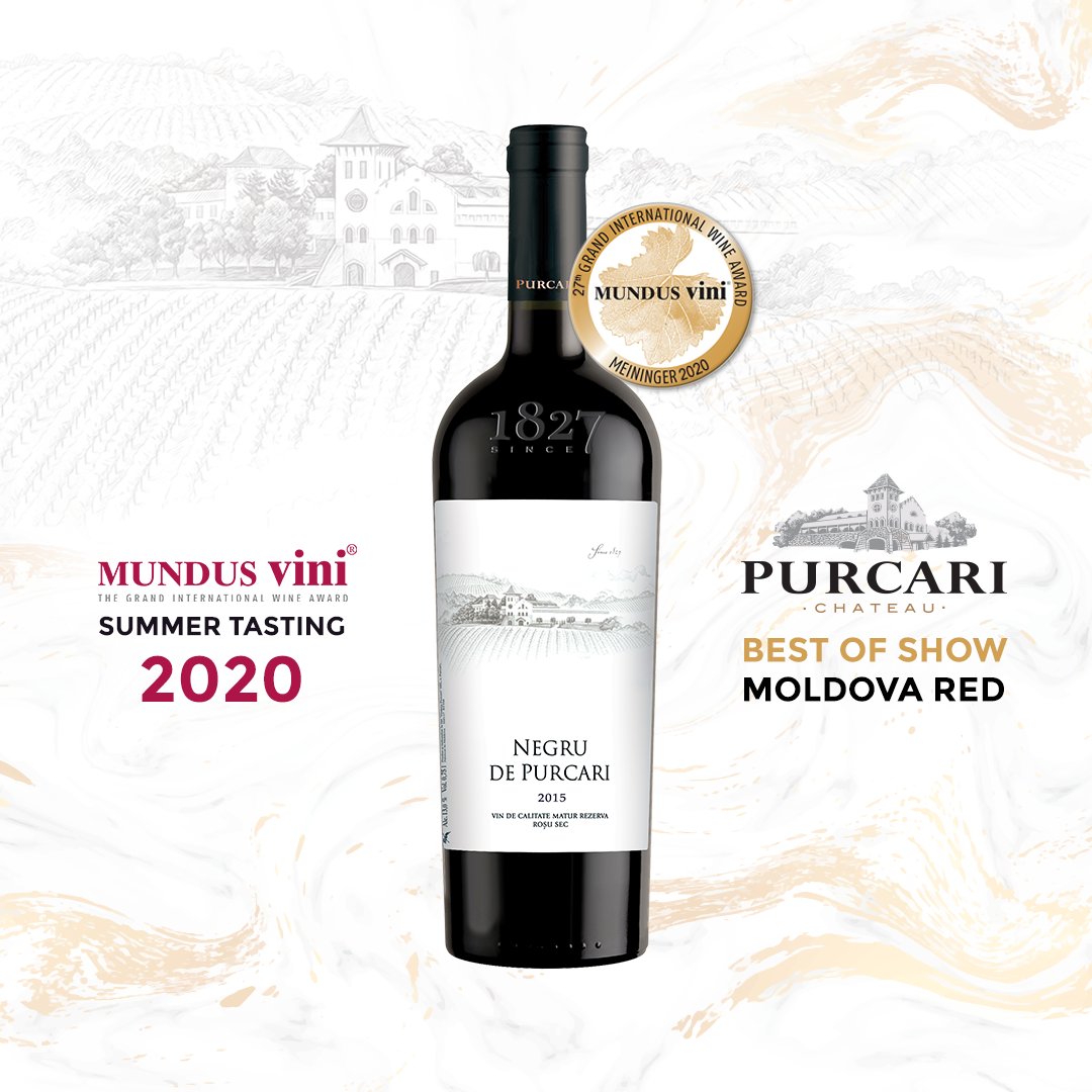 PurcariGroup's tweet photo. Mundus Vini Summer Tasting 2020 - a lot was different this year, except the high quality of the wines appreciated by over 120 jurors of the jury. Purcari wines have stood out among the 4.500 samples of wine. Negru de Purcari 2015 was recognized as Best of Show Moldova Red. https://t.co/AnLiNa9Qn3