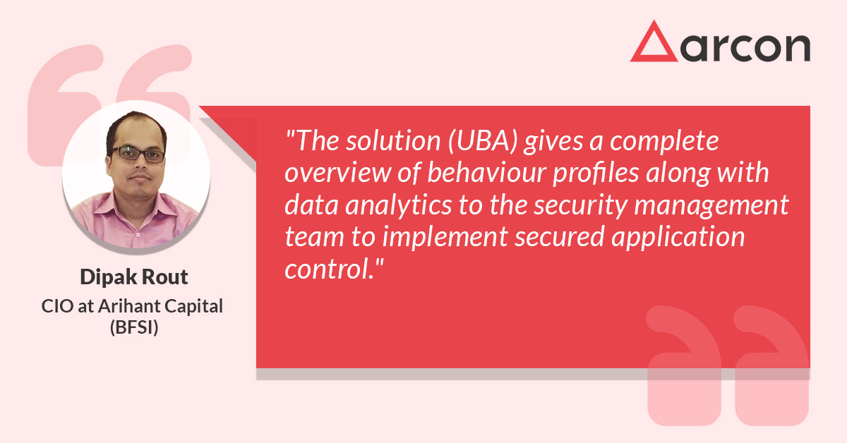 ARCONRiskCtrl's tweet photo. Read this exclusive interview of Mr. Dipak Rout, CIO - @ArihantCapital as he talks about ARCON's robust threat detection and prediction tool- #ARCONUBA: https://t.co/JdhZYWagV0
#cybersecurity #userbehavior #ciochat #ARCON https://t.co/cb5UhxoGLO