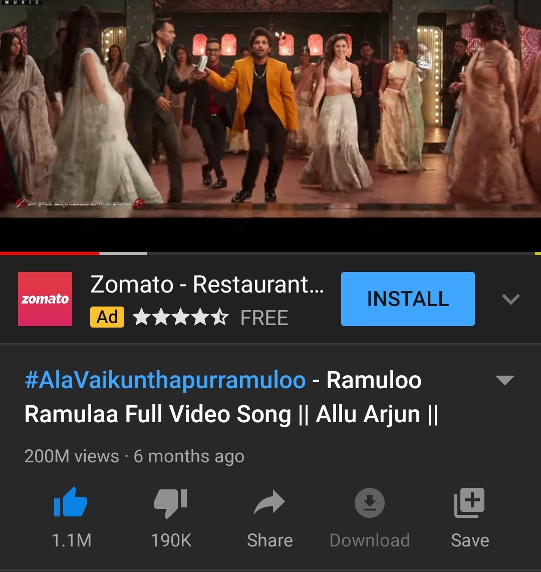 TopLesiPoddi's tweet photo. 200M+ Views For #RamulooRamulaa Video Song π
mAAs oorAA mAAs π₯π€π»
#Pushpa || @alluarjun
#AllRounderArjun https://t.co/6uNVQAeu47