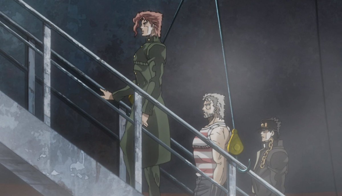 KakyoinDaily's tweet photo. Jotaro is about to learn another famous Joestar technique- 'How to stare at Kakyoin's ass without him noticing' https://t.co/maUg9hkCpx
