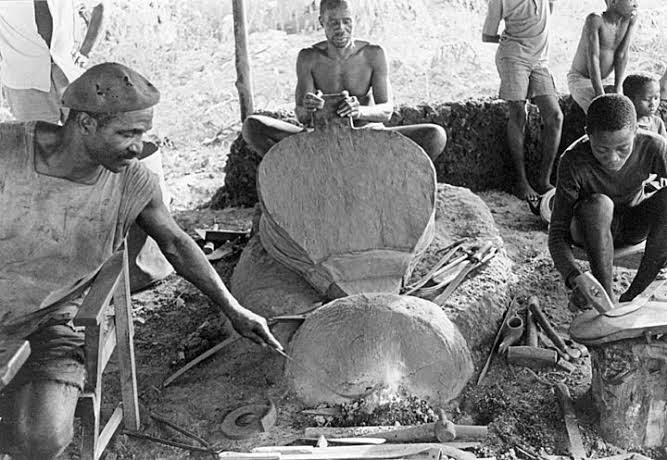 The oldest ancient African tools were nothing more than slightly shaped rocks that could be used to shape other rocks. Over time, many cultures in Africa developed special jobs like blacksmiths who would melt metal and create reliable, durable tools from bronze, iron, and steel.